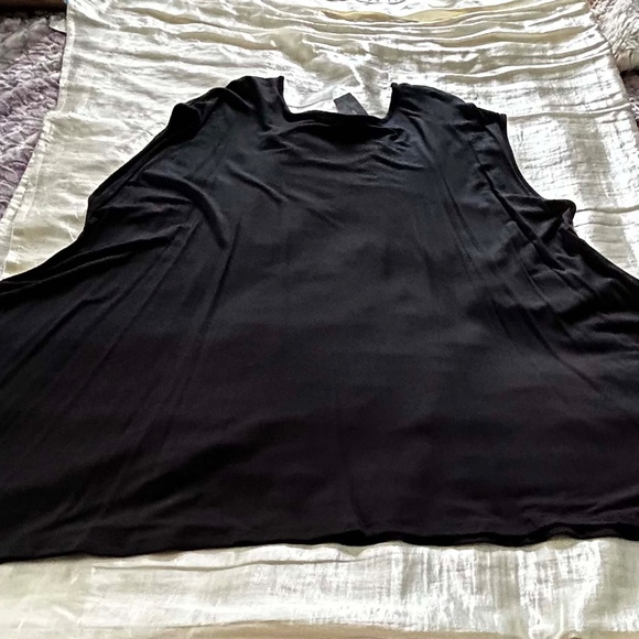 SLEEPSHIRT, MADE IN CANADA!, BLACK with I NEED A VACATION WHITE PRINT, SIZE 4X, - Picture 7 of 9